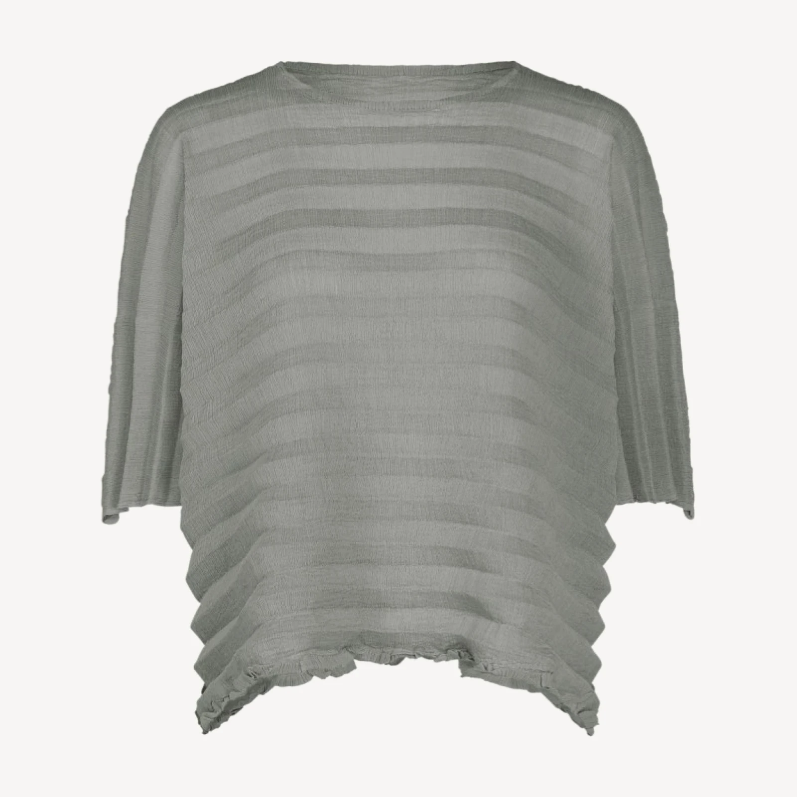 ACCORDION SEE-THROUGH CREPE