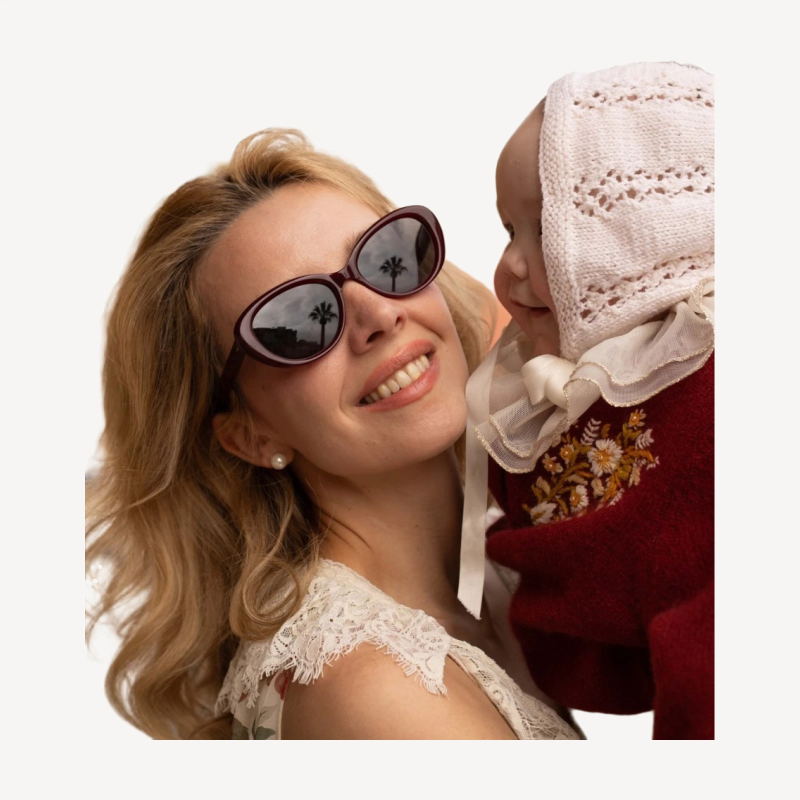 DÔEN BY GARRETT LEIGHT INGÉNUE SUNGLASSES -- LIPSTICK