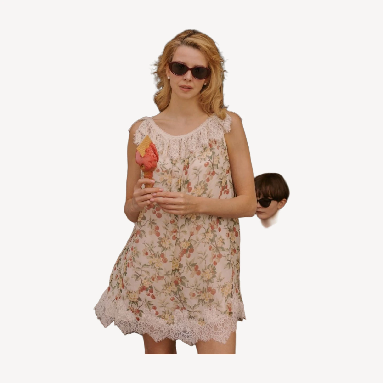 DÔEN BY GARRETT LEIGHT INGÉNUE SUNGLASSES -- LIPSTICK