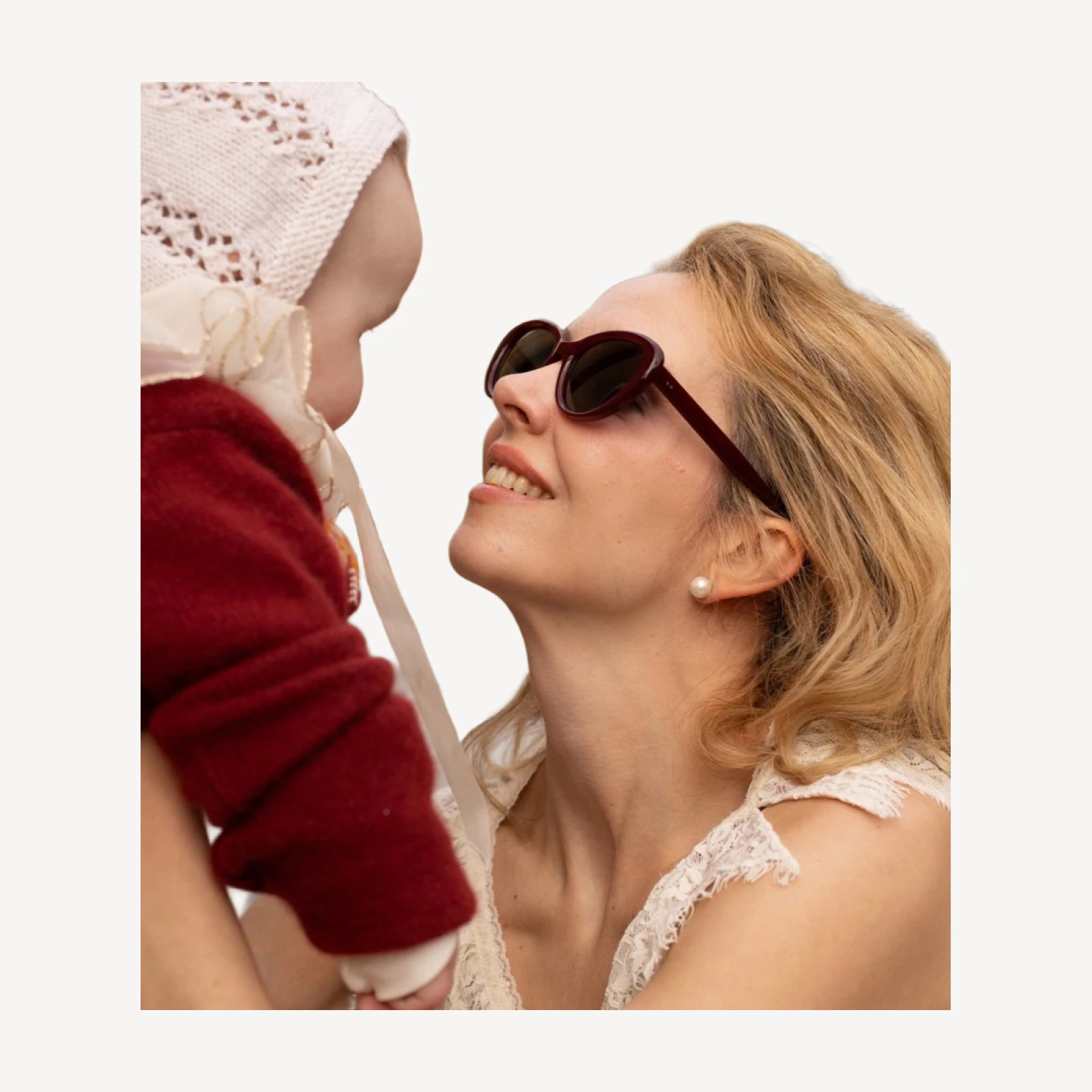 DÔEN BY GARRETT LEIGHT INGÉNUE SUNGLASSES -- LIPSTICK
