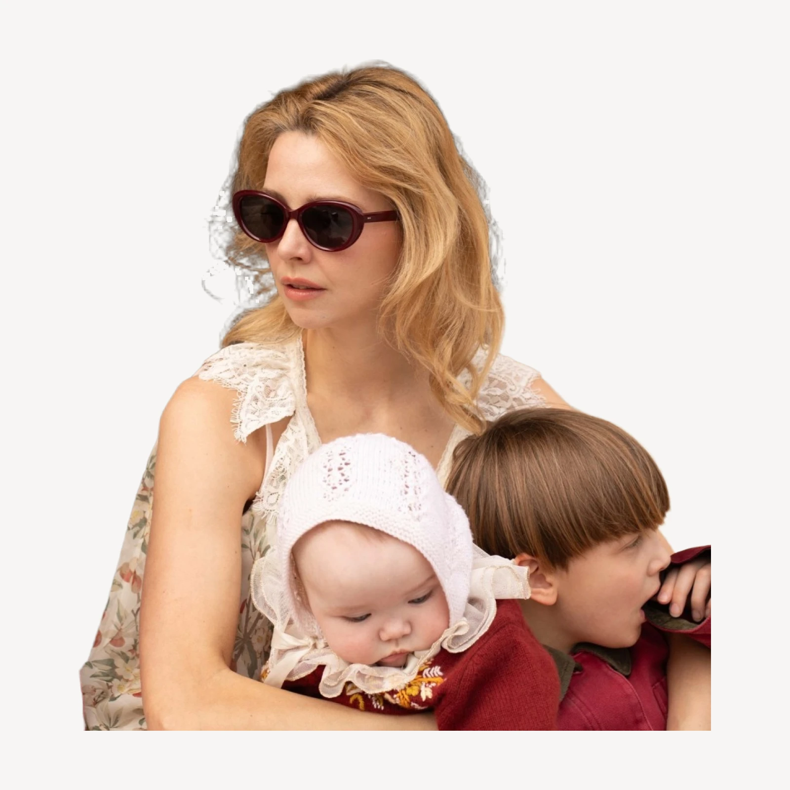 DÔEN BY GARRETT LEIGHT INGÉNUE SUNGLASSES -- LIPSTICK