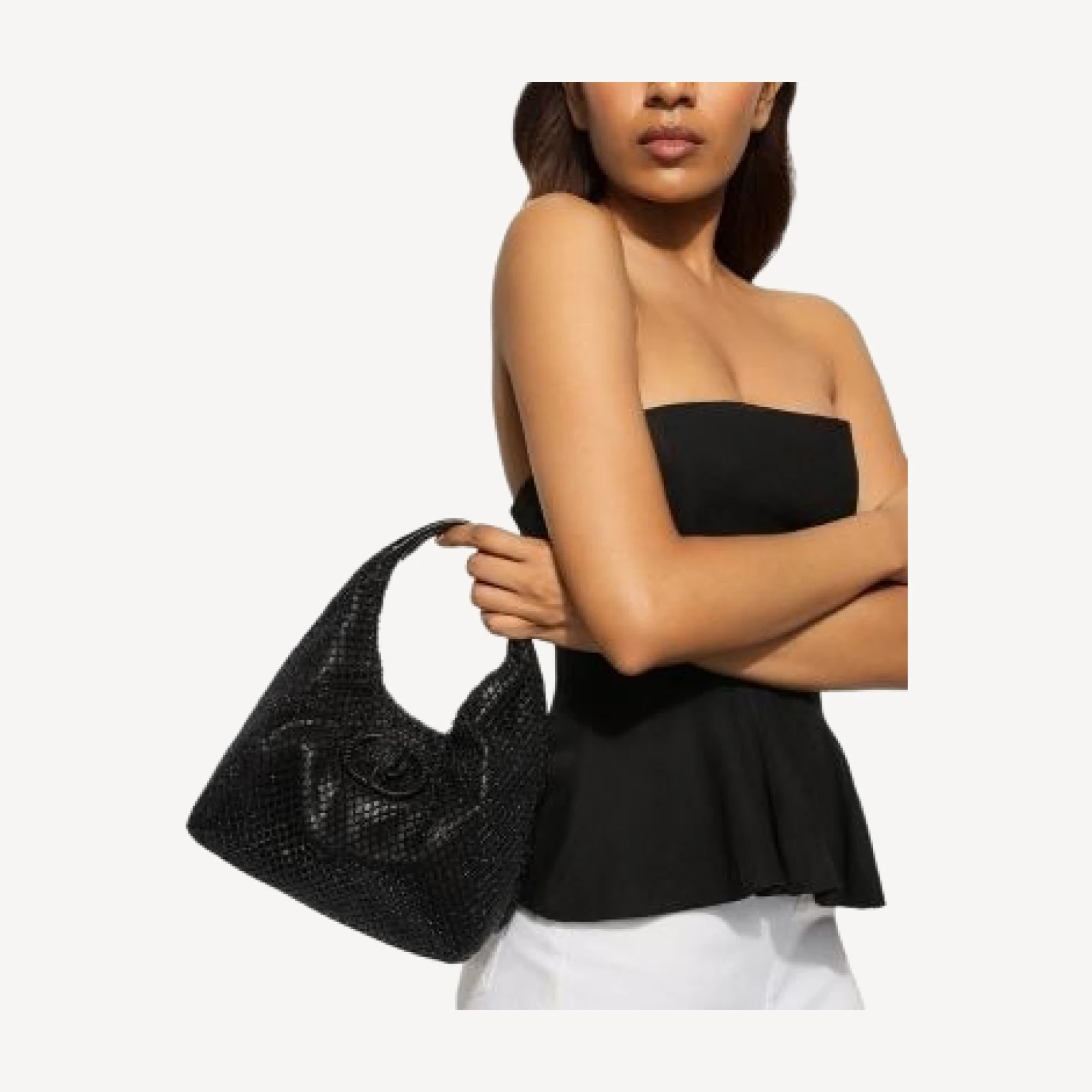 Kurt Geiger London Chelsea Crystal Slouch Hobo