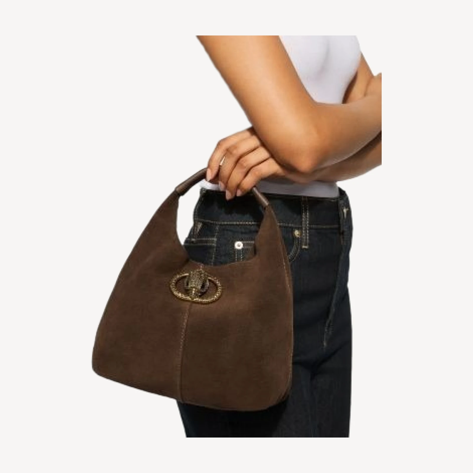 Kurt Geiger London Chelsea Slouch Suede Hobo