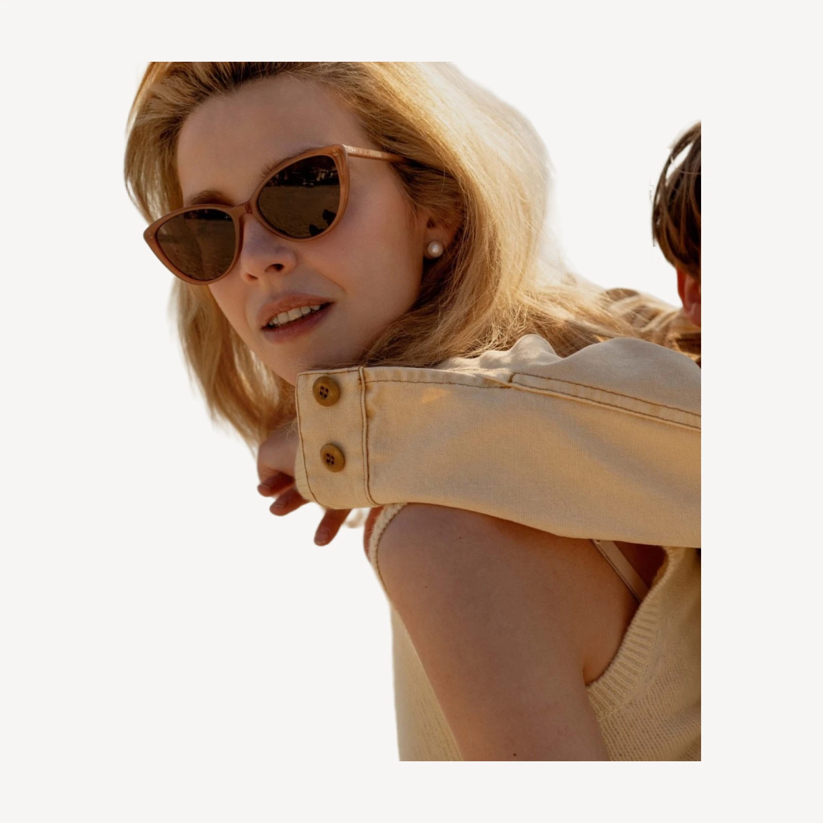 DÔEN BY GARRETT LEIGHT DOYENNE SUNGLASSES -- MINK