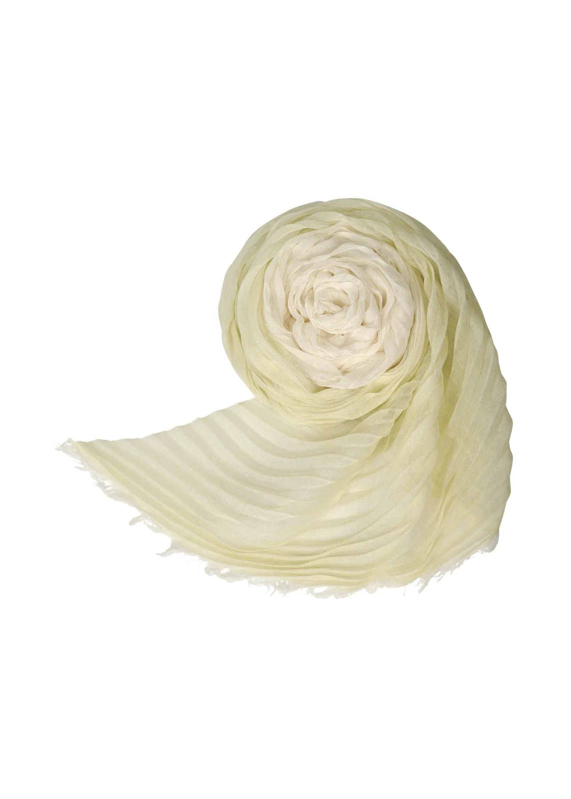 GRADATION RAMIE PLEATS STOLE