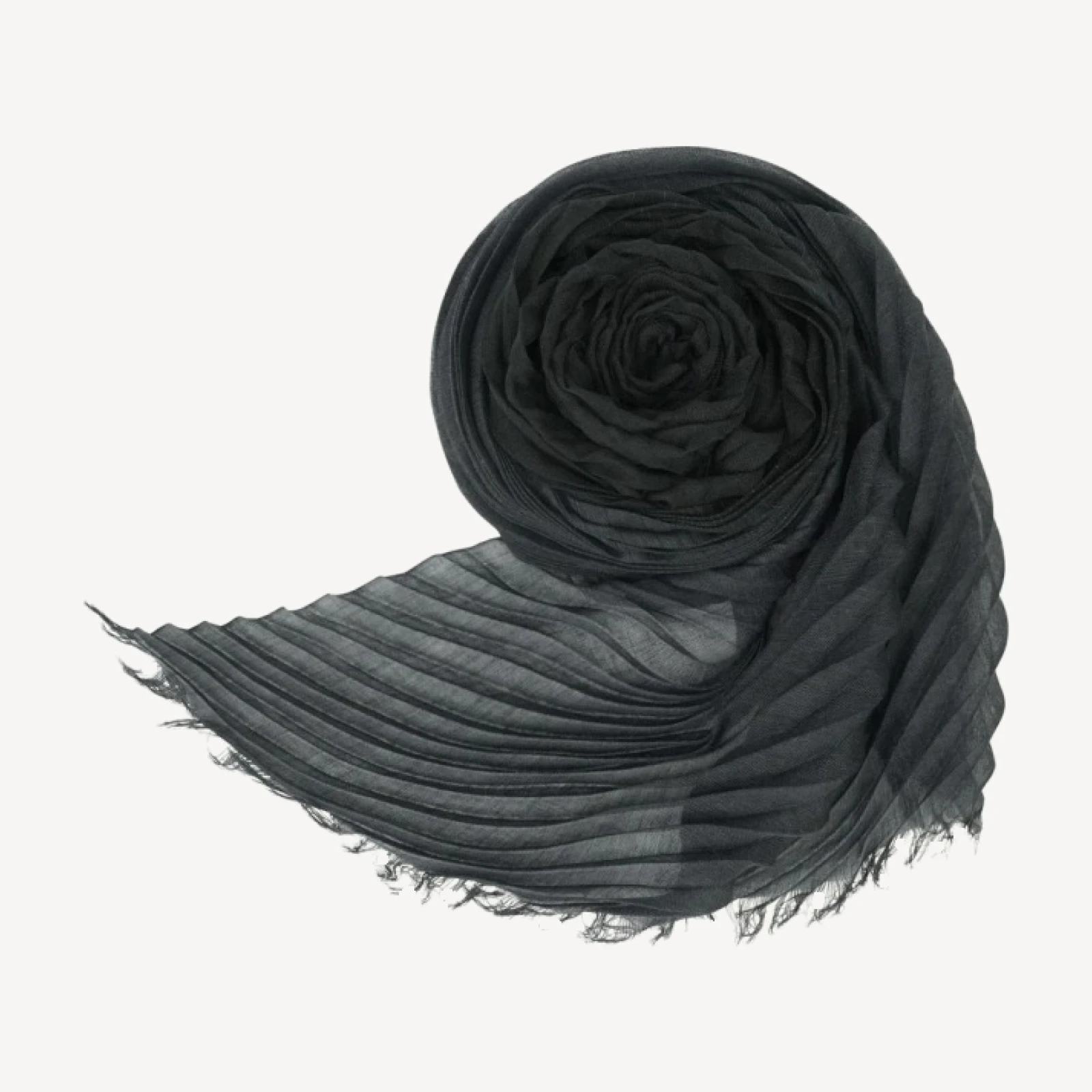 GRADATION RAMIE PLEATS STOLE