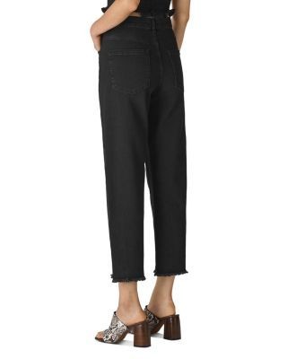 Whistles High-Waist Barrel-Leg Cotton Jeans