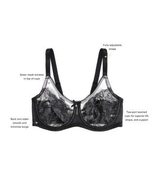 Wacoal Retro Chic Full Figure Unlined Underwire Bra