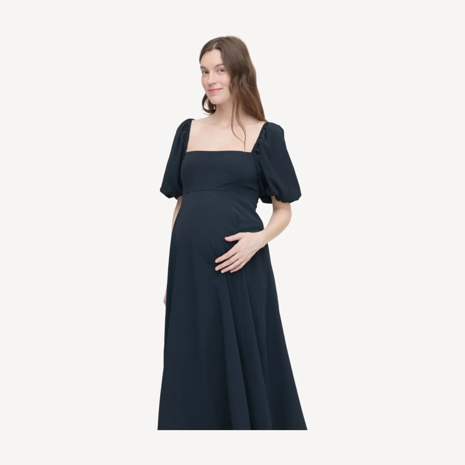 The Maternity Matilda Dress - Black Crepe