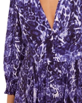 Whistles Glossy Leopard Midi Dress, photo 2