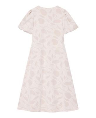 Mint Velvet Women's Jacquard Puff Sleeve Midi Dress