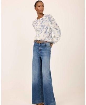 Mint Velvet Women's Cotton Floral Print Blouse