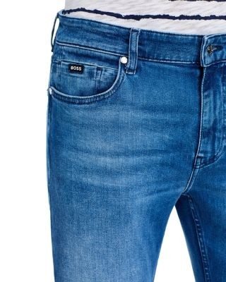 Boss Delaware Slim Fit Jeans in Medium Blue