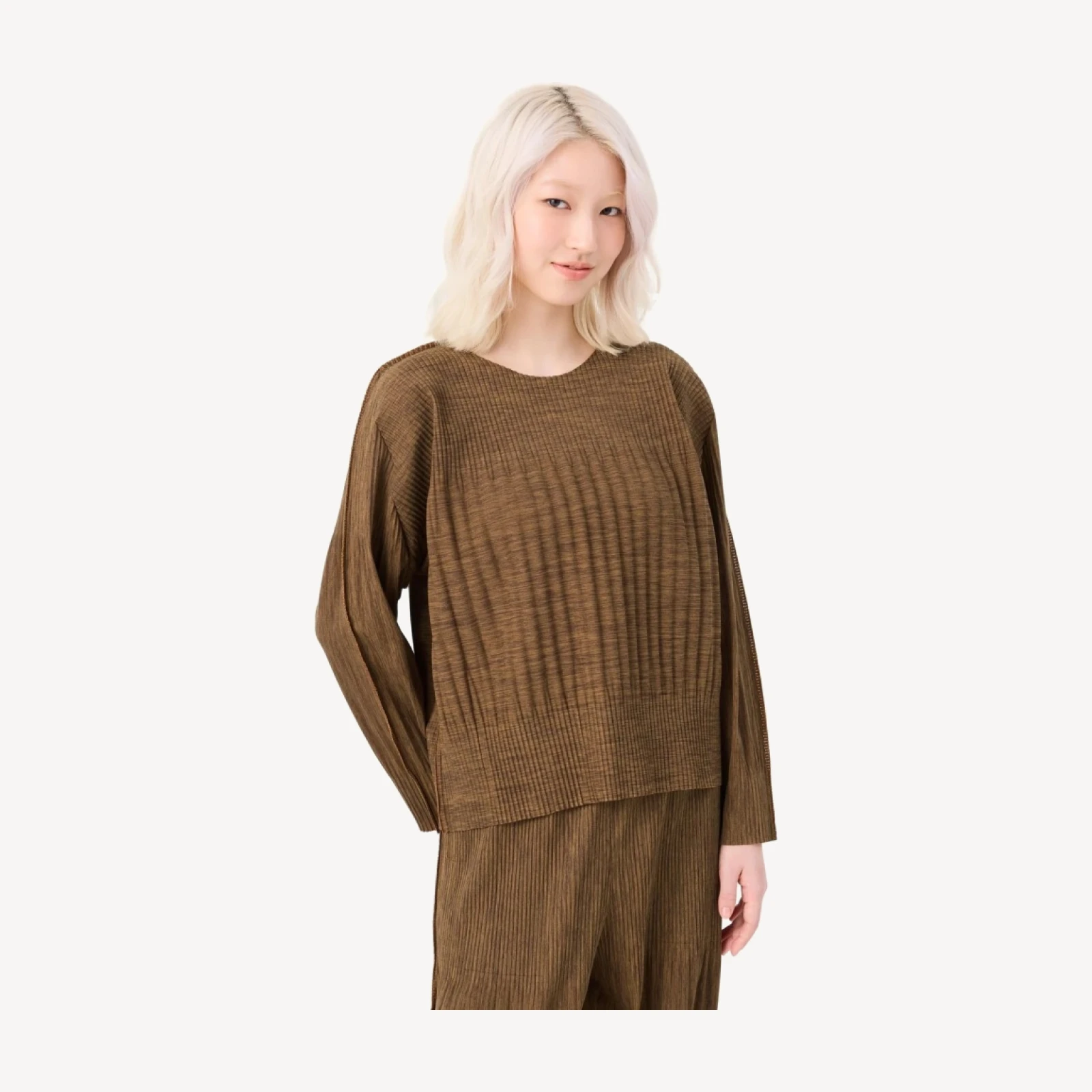 MIX FINE KNIT PLEATS