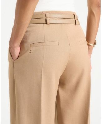 Maniere De Voir Pascale Wide Leg Trousers with Double Belt