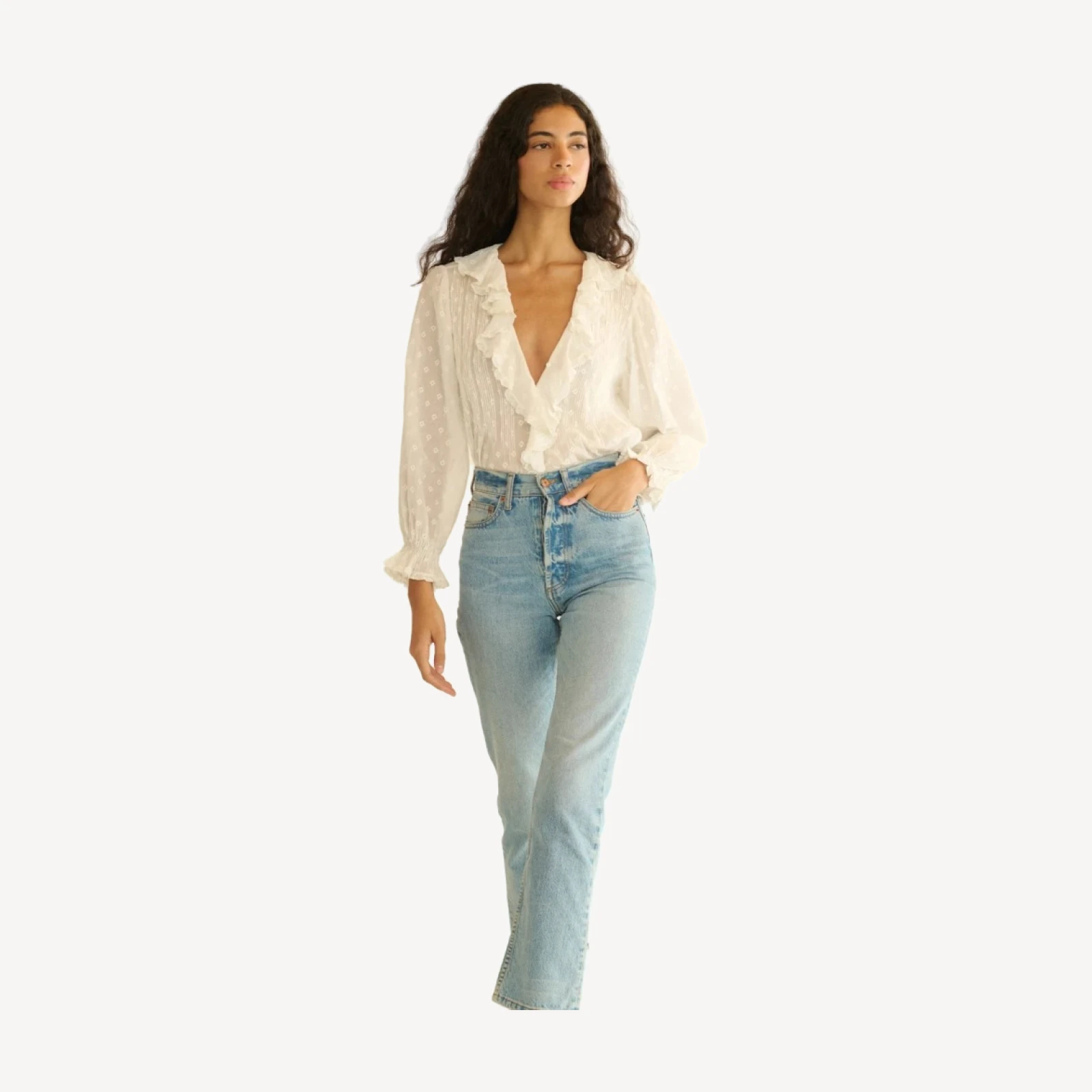 HARDY TOP -- SALT MARSEILLE EMBROIDERY