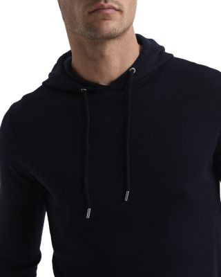 Reiss Holland Merino Wool Solid Regular Fit Hoodie