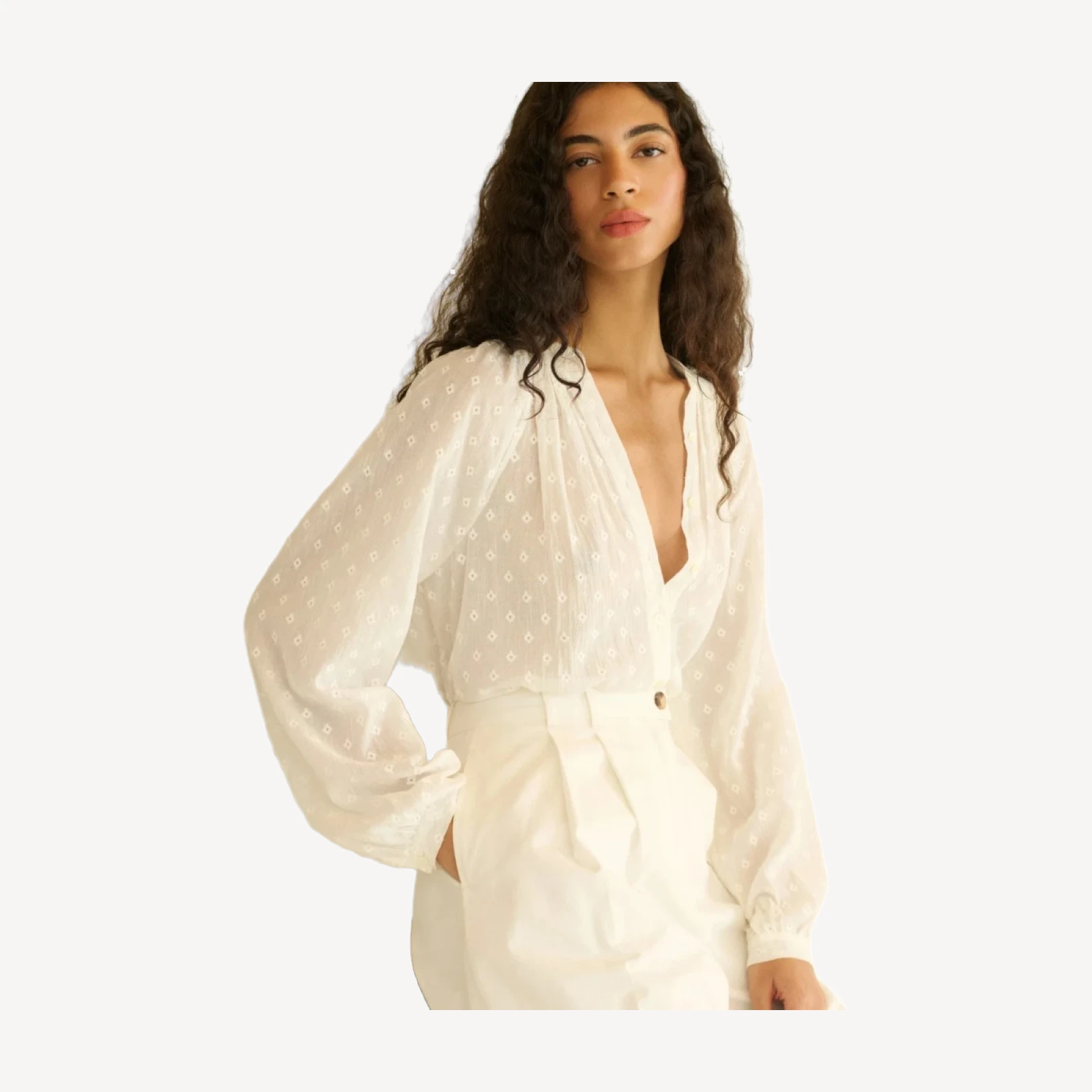 JULIENNE TOP -- SALT MARSEILLE EMBROIDERY