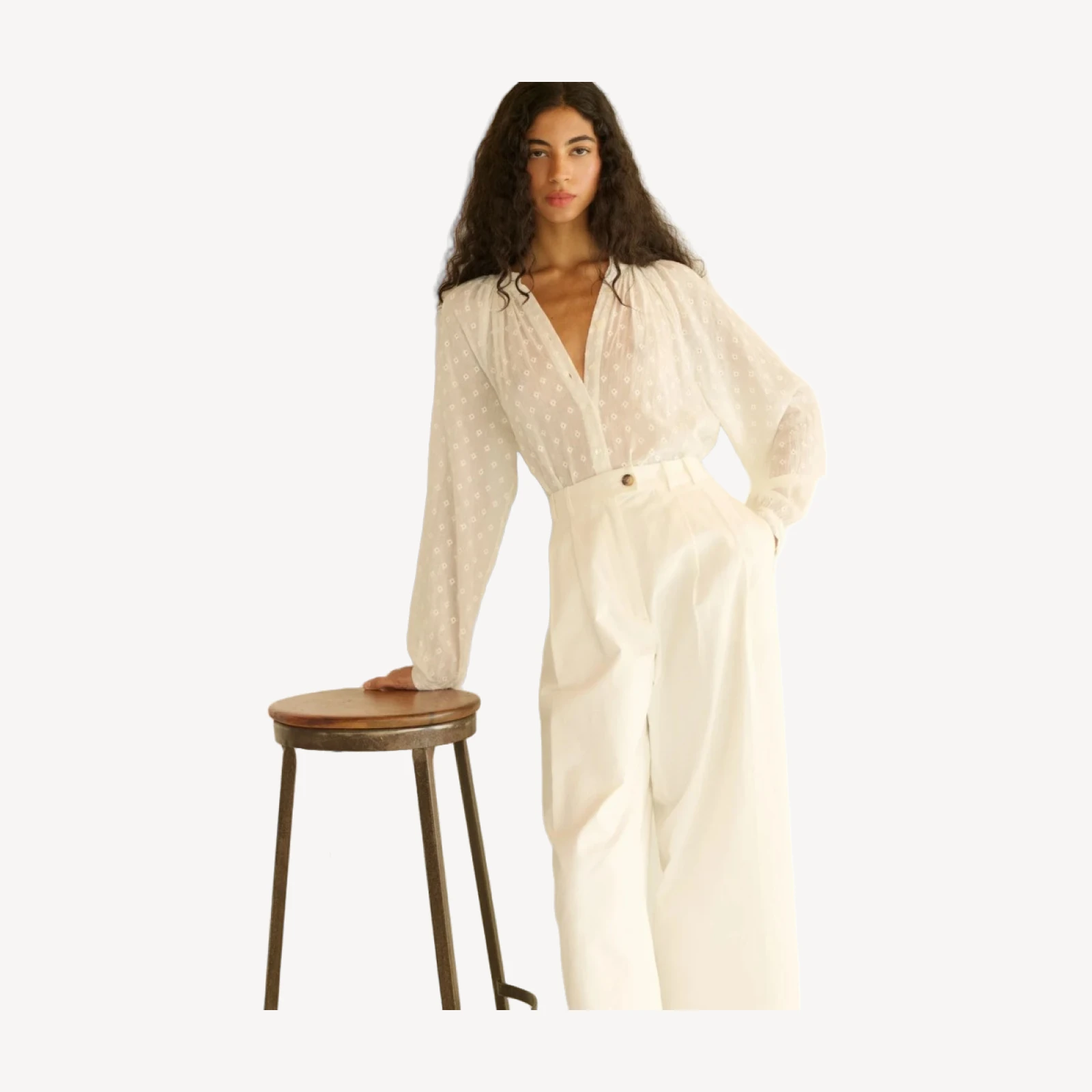JULIENNE TOP -- SALT MARSEILLE EMBROIDERY