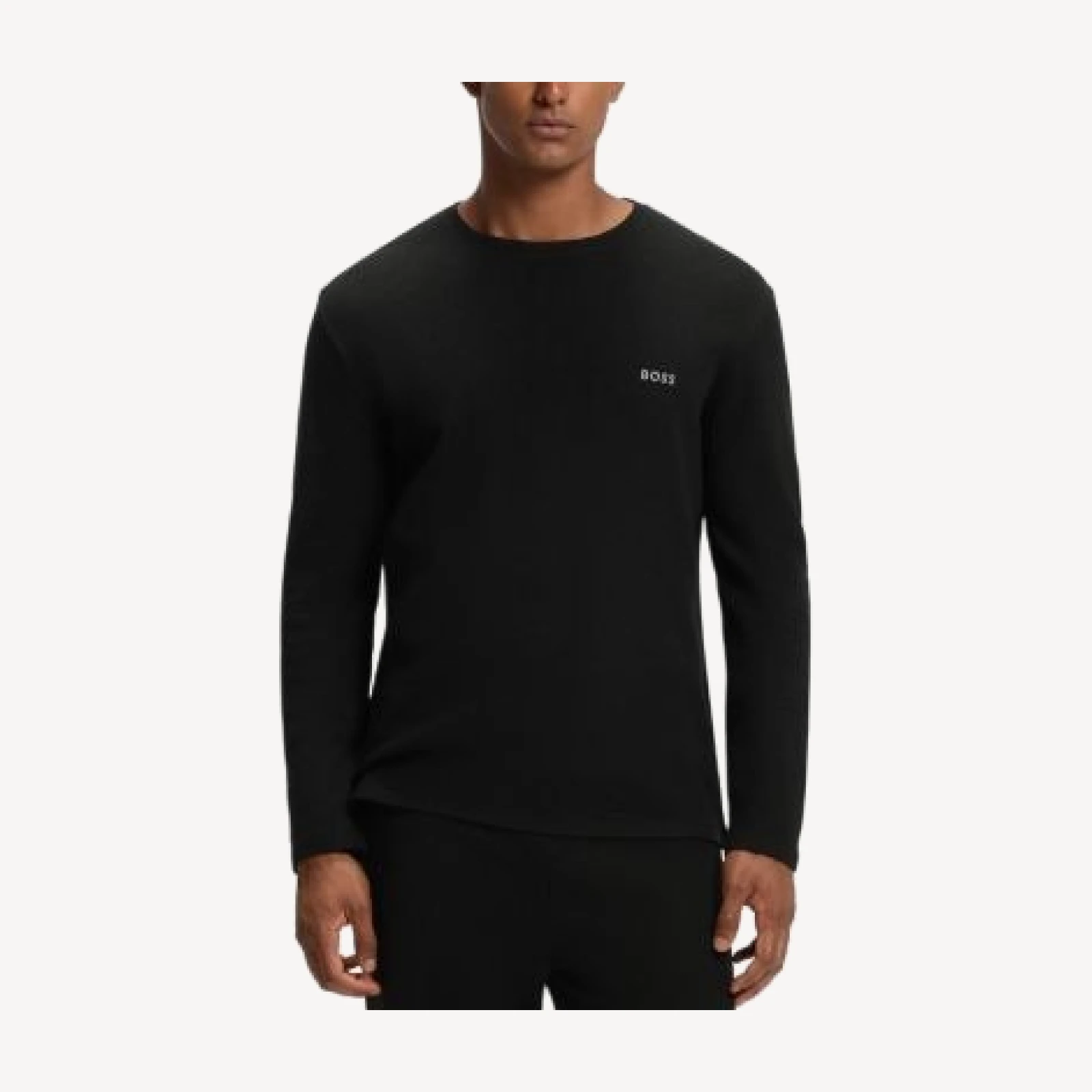 Boss Waffle Long Sleeve Crew