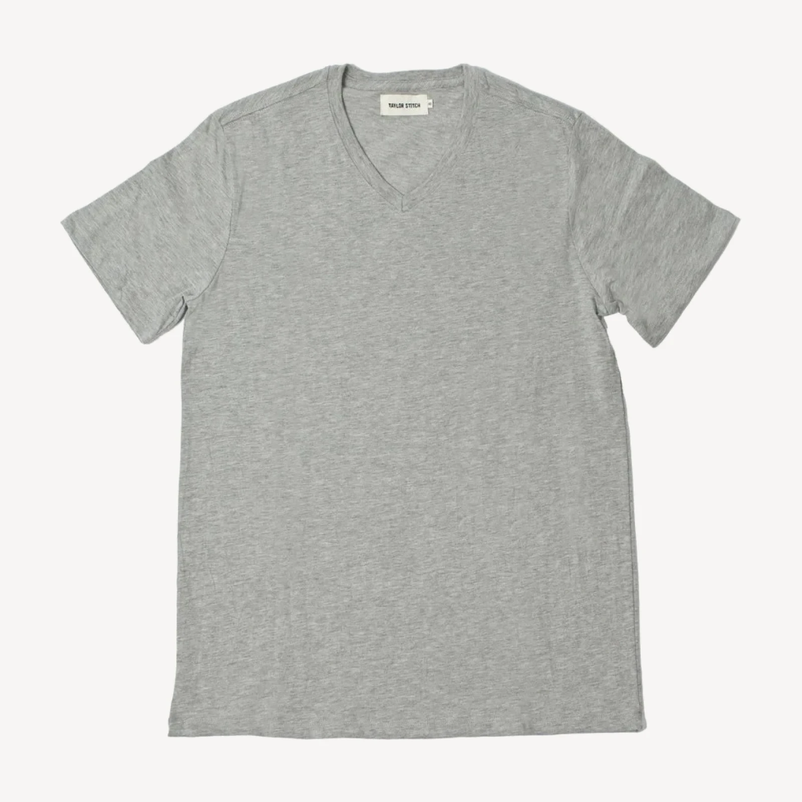 The V-Neck Tee in Heather Grey