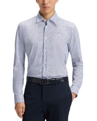Boss Roan Slim Fit Button-Front Shirt