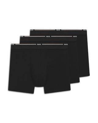 Boss Logo Stripe Boxer Briefs, Pack of 3