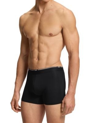 Boss Logo Stripe Boxer Briefs, Pack of 3
