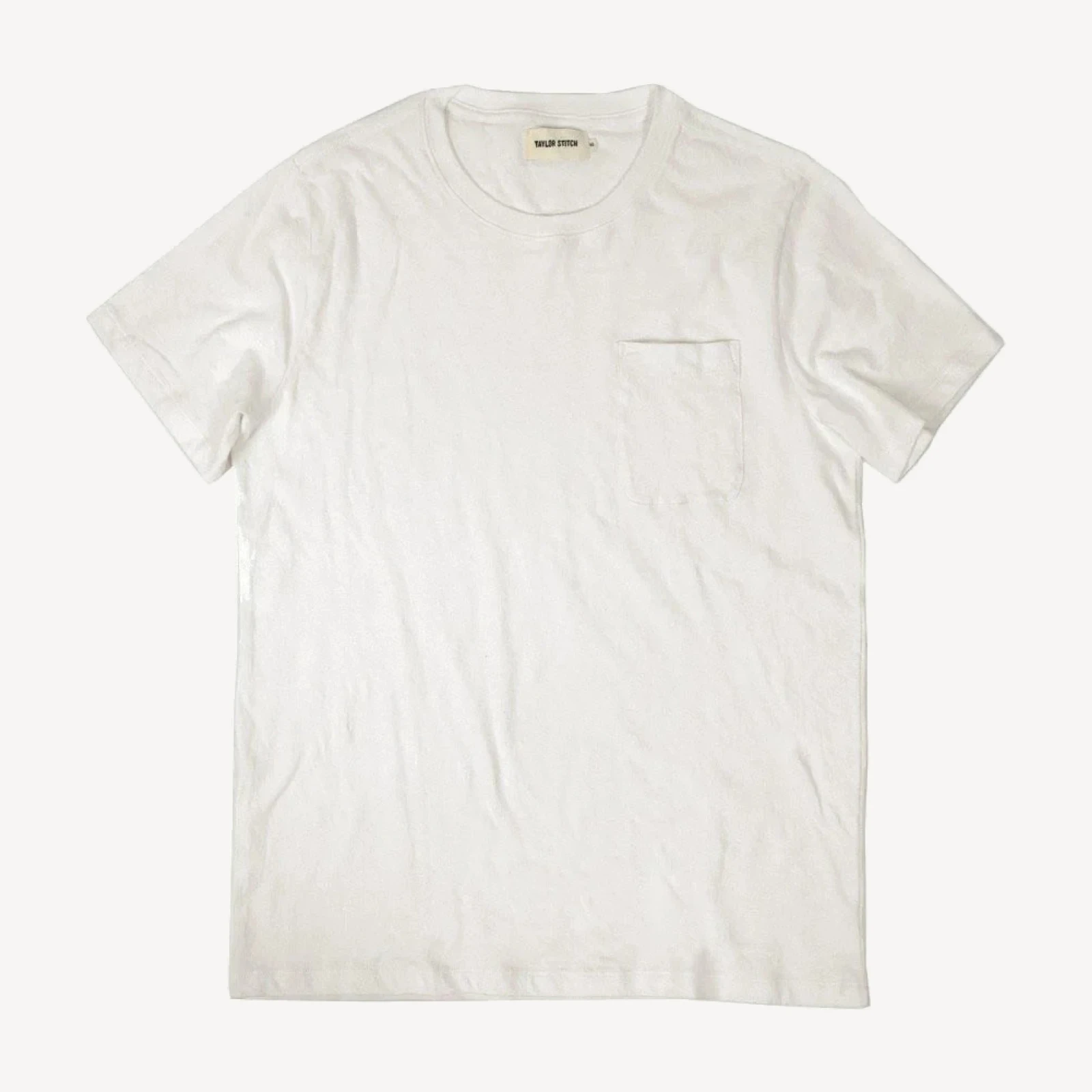 The Crewneck Pocket Tee in Natural