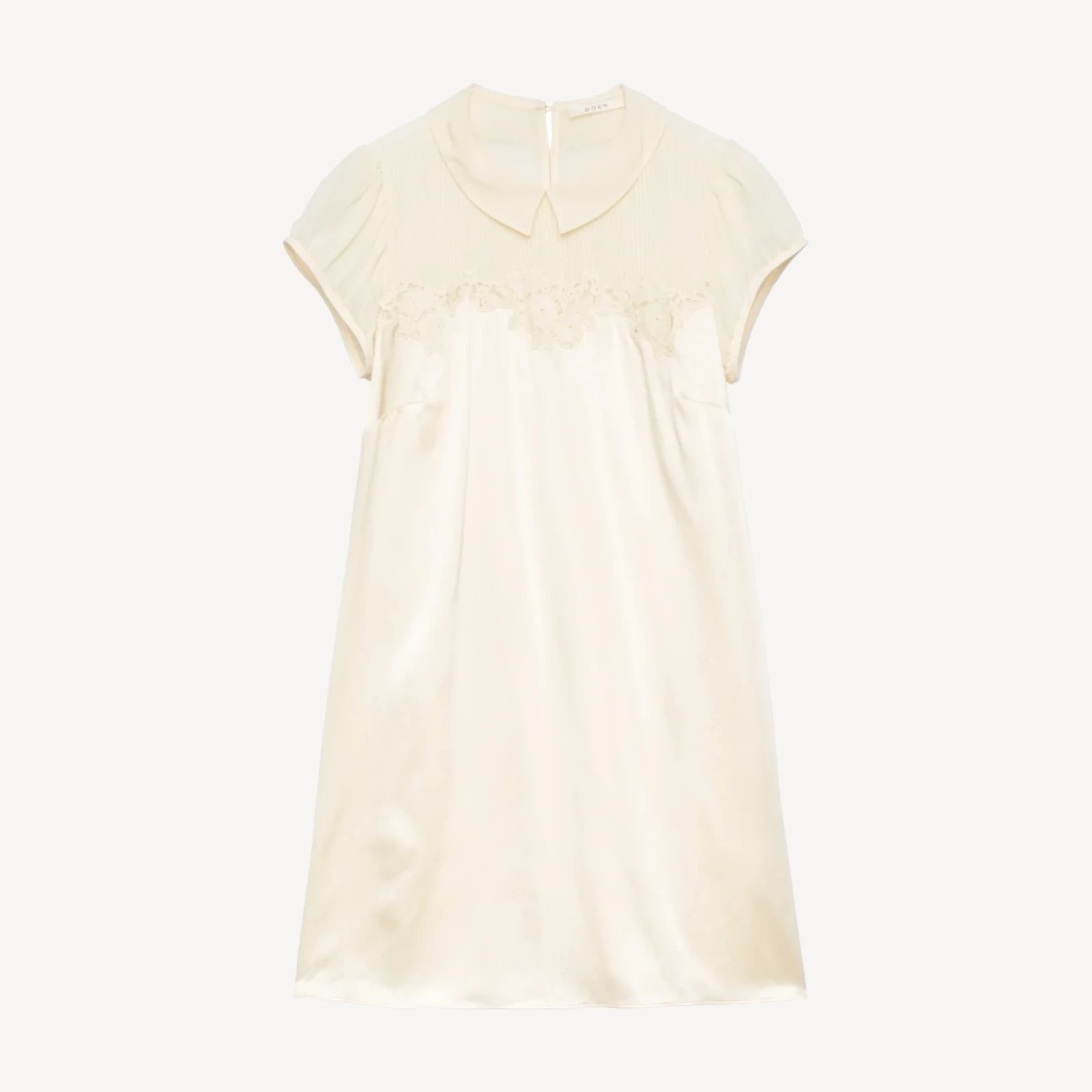 PERLE DRESS -- VANILLA