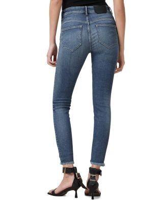 Allsaints Miller Push Up High Rise Skinny Ankle Jeans in Deep Royal, photo 3