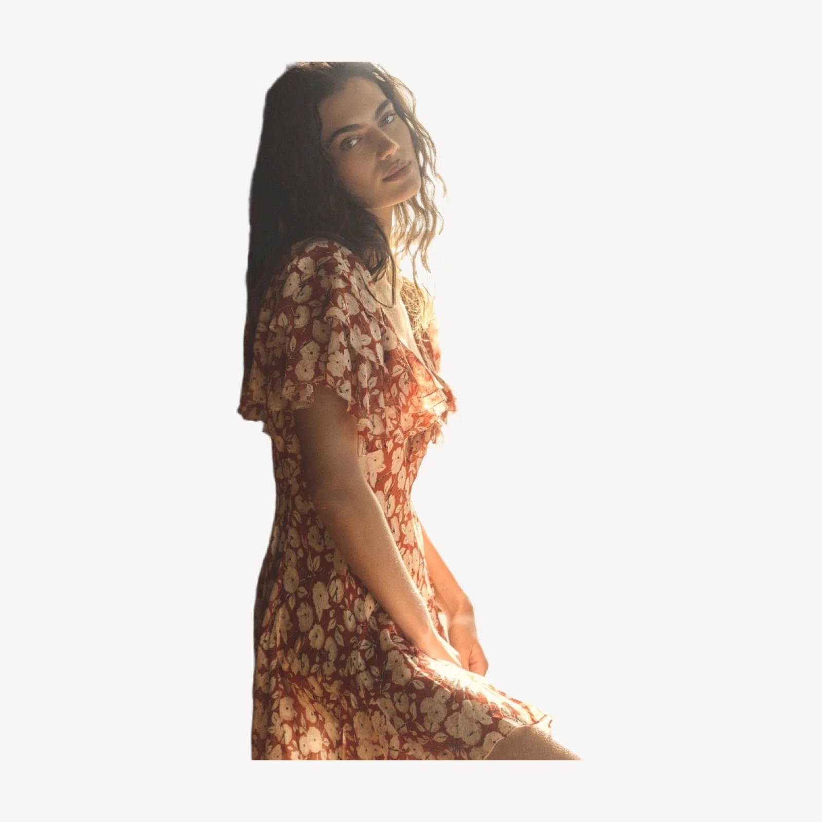ALCIDA DRESS -- ROUGE AMBRIDGE ROSE