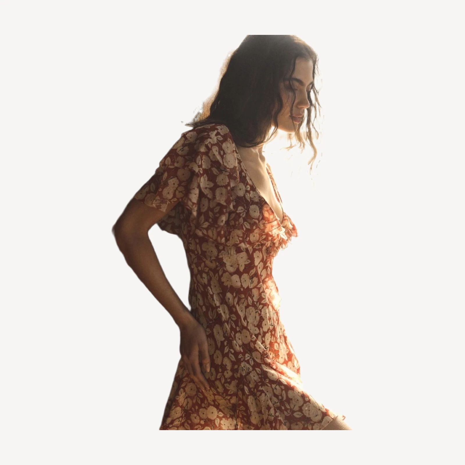 ALCIDA DRESS -- ROUGE AMBRIDGE ROSE