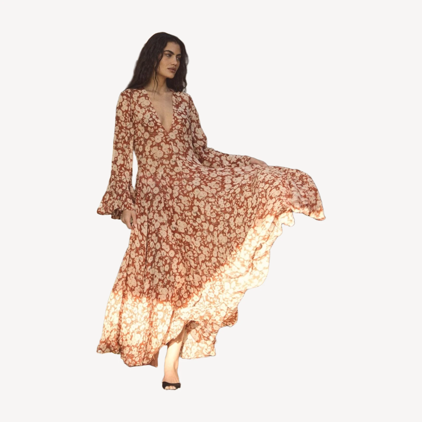 IMELDA DRESS -- ROUGE AMBRIDGE ROSE