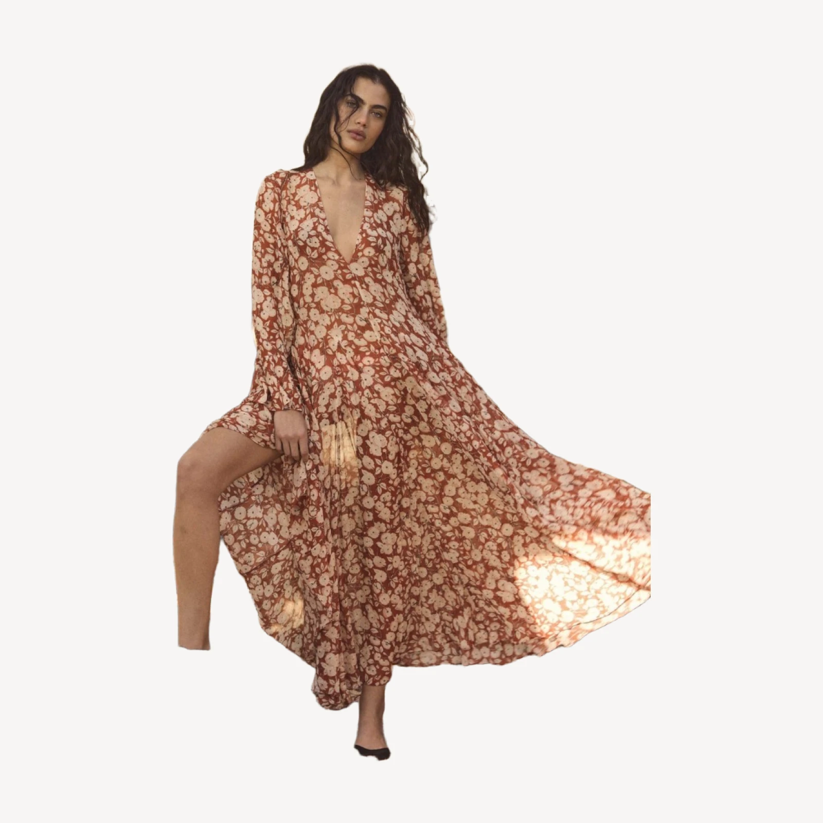IMELDA DRESS -- ROUGE AMBRIDGE ROSE