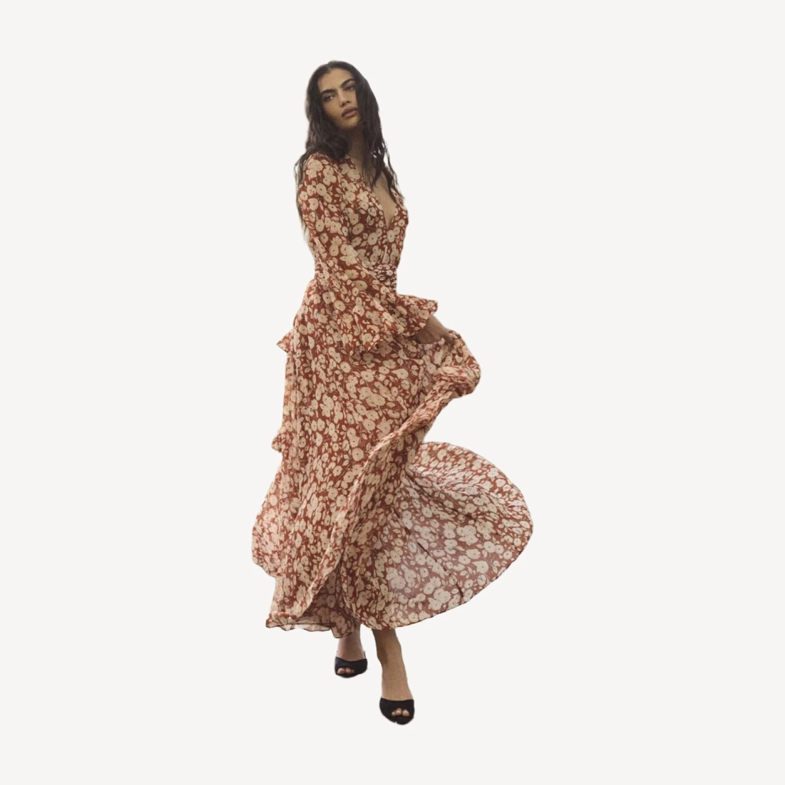 IMELDA DRESS -- ROUGE AMBRIDGE ROSE