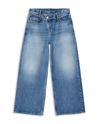 Allsaints Aki Mid Rise Crossover Jeans in Vintage Indigo, photo 4