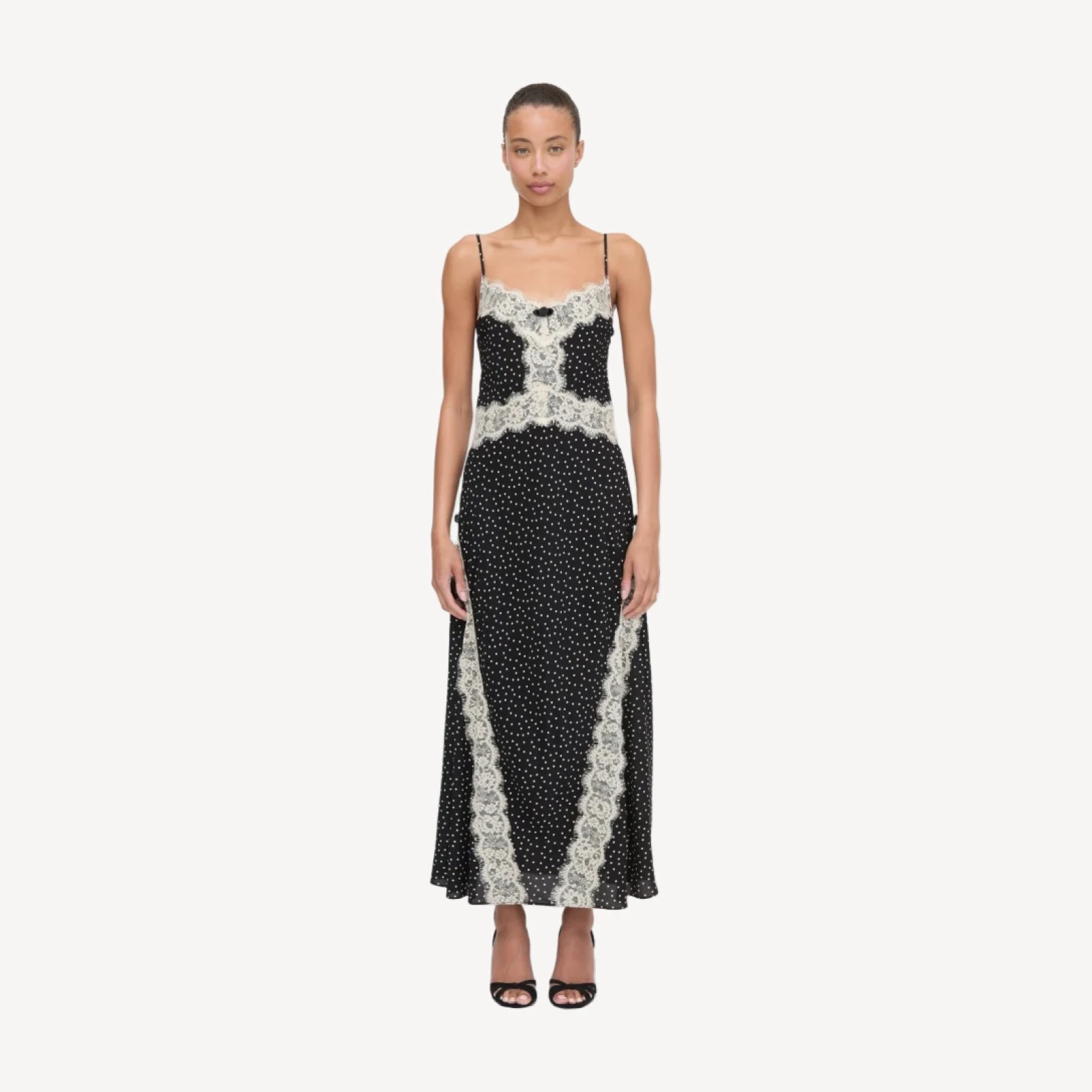 The Francesca Dress - Black Polka Dot