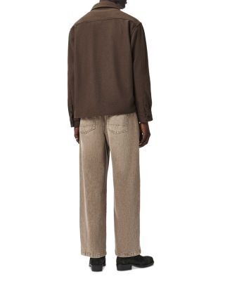 Allsaints Raafi Cotton Blend Relaxed Barrel Leg 29.9 Jeans in Light Washed Brown, photo 4
