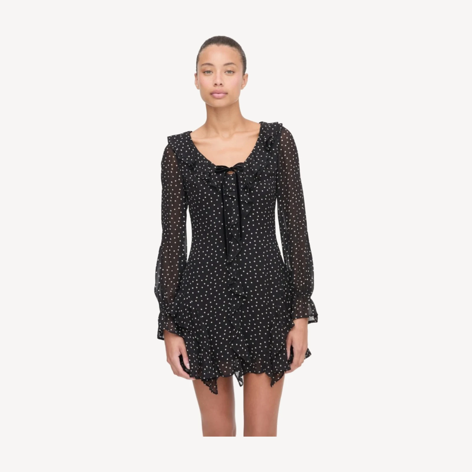 The Bridget Dress - Black Polka Dot