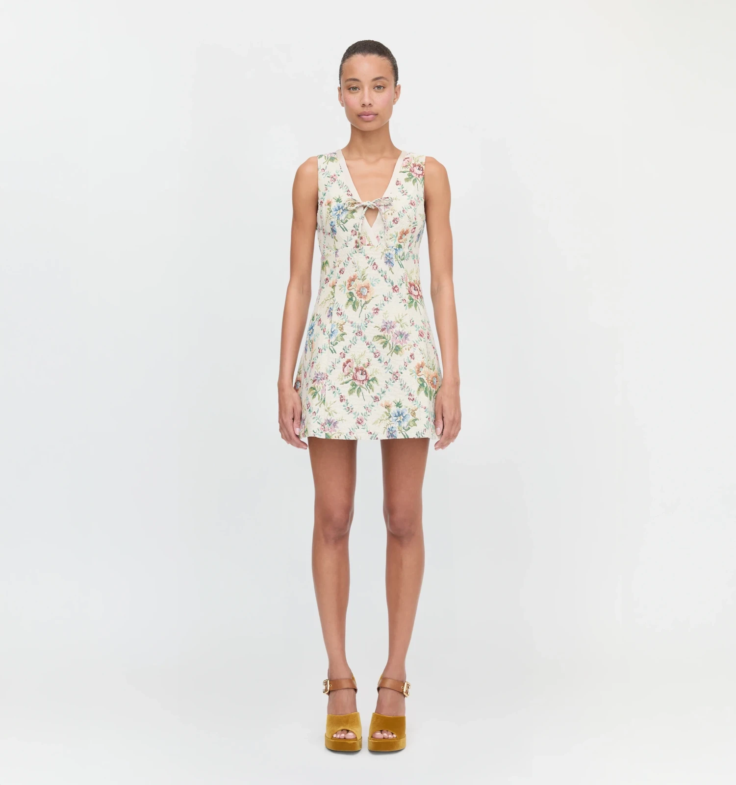 The Daria Dress - Tapestry Trellis Brocade