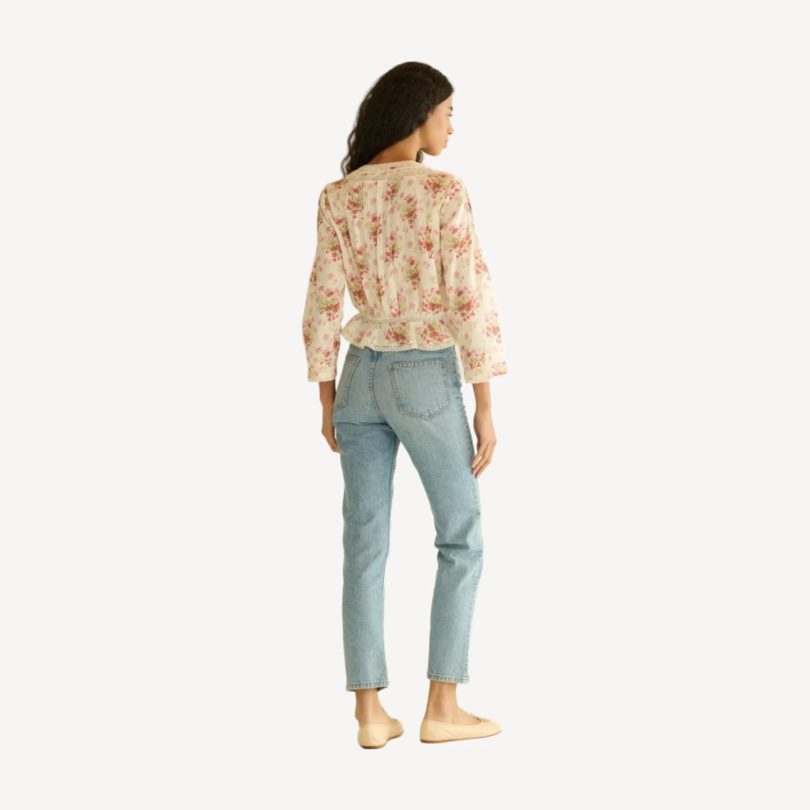 HILLOCK TOP -- IVORY LANTANA FLORAL