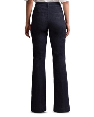 Reiss Petites Athena Flared Leg Jeans In Dark Blue, photo 2