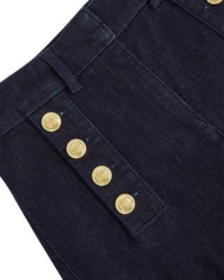 Reiss Petites Athena Flared Leg Jeans In Dark Blue, photo 5