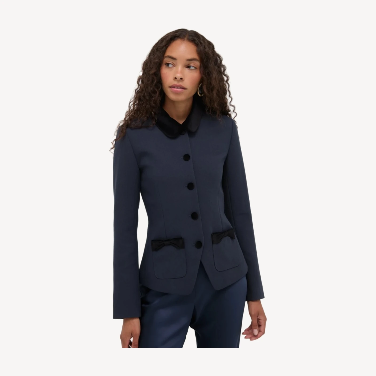 The Evalina Jacket - Navy