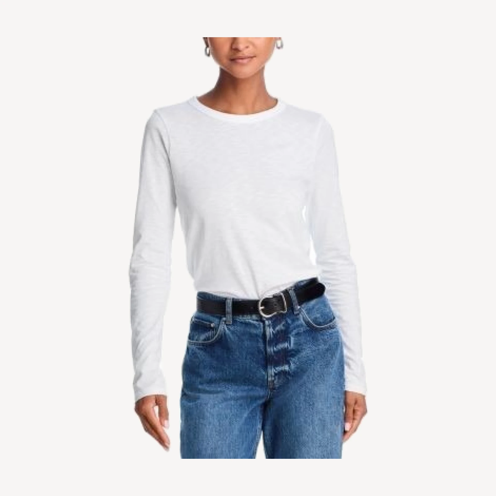 rag & bone Long-Sleeve Crewneck Tee
