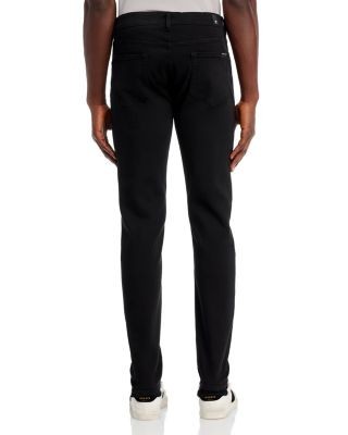 7 For All Mankind Luxe Performance Plus Slimmy Tapered Slim Fit Jeans in Black