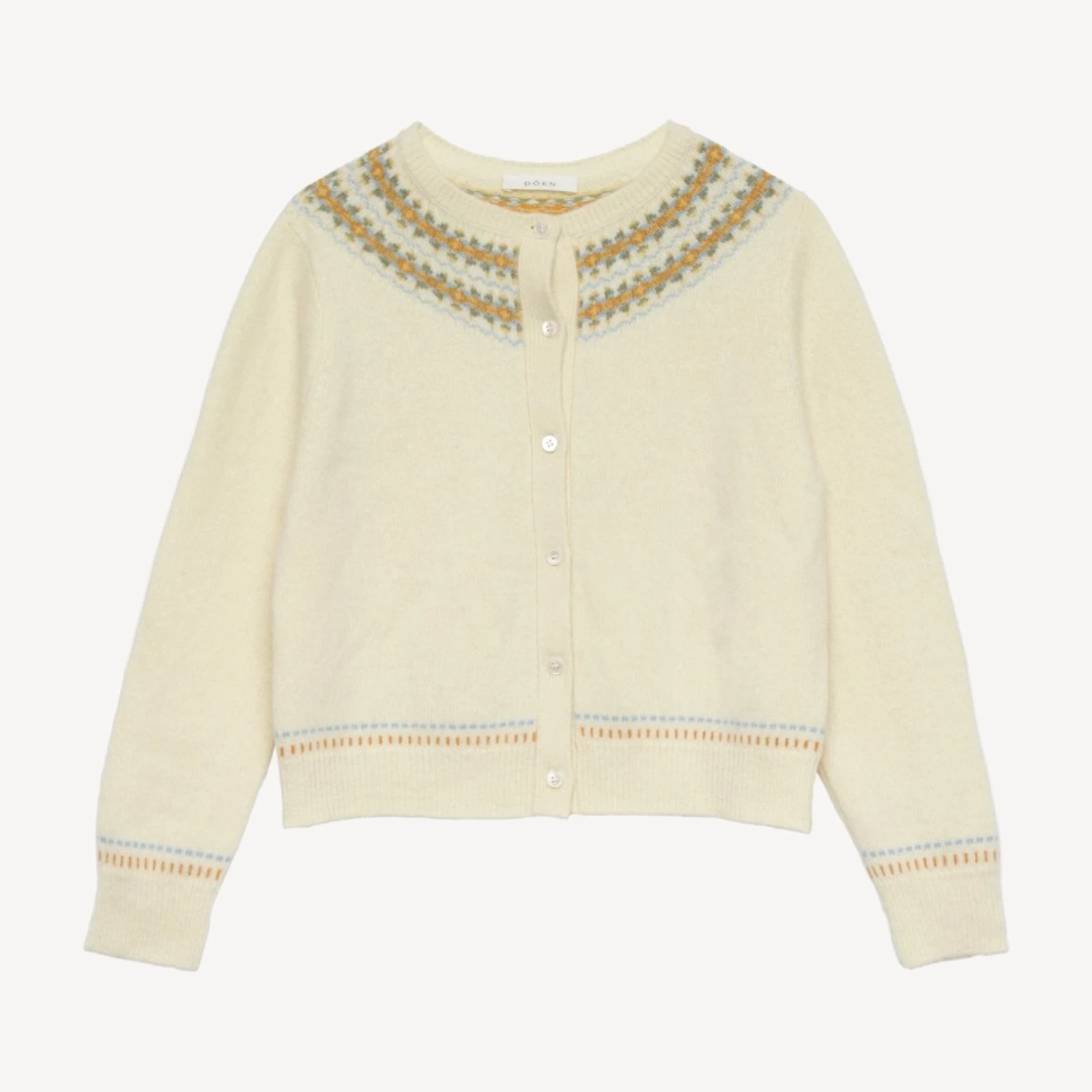 OLYMPE CARDIGAN -- GATEAU ANNECY FAIR ISLE