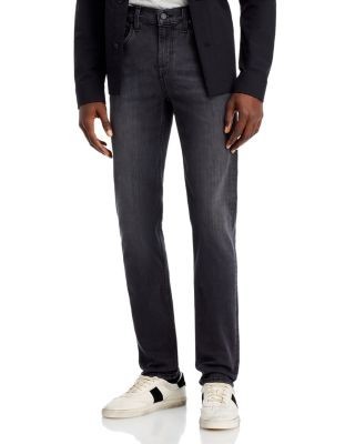 7 For All Mankind Luxe Performance Plus Slimmy Tapered Slim Fit Jeans in Washed Black