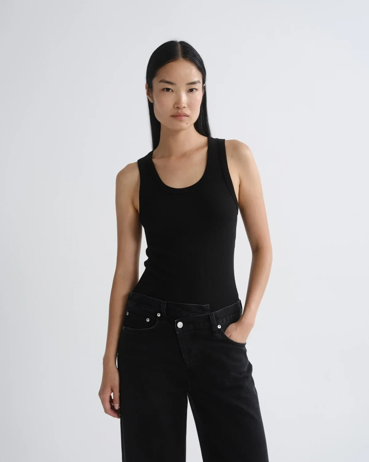 Poppy Tank in Black